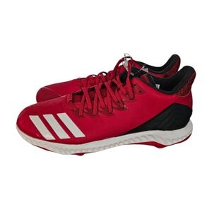 Adidas Icon 5 Bounce 3 Stripes Red Men's US 11.5 Metal Baseball Cleats 11 1/2